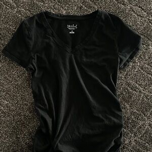 Maternity Black V-Neck Women's Top